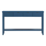 U_STYLE Contemporary High-Quality Entryway Console Table with 4 Spacious Drawersm,1 Practical Bottom N711P218638V