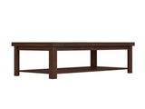 48 inch Coffee Table, No Assembly Required, Whiskey Finish B108P160191