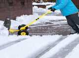 74*47cm Iron Yellow T-Handle Black Blade Adjustable Human-Powered Snow Plow 49055054