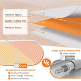 75 X 39 Electric Heated Mattress Pad with Adjustable Temperatures 10 H Timer 46839340