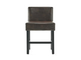 Set of 2 26" Portman Bonded Leather Counter Height Barstool, Brown WF530923BRN