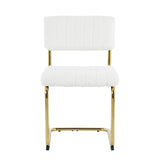 Modern simple light luxury dining White Family bedroom stool back Dressing Student W210P208425
