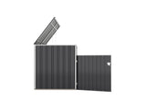 Garbage Bin Shed Stores 2 Trash Cans Metal Outdoor Bin Shed for Garbage Storage,54 cubic feet of W1598P357714