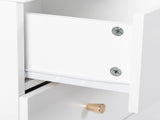Modern Simple 4-Drawer Dresser Nightstand White 15130113