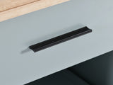 K&K Kitchen Island with Foldable Counter Top, Kitchen Storage Cart with Slide-Out Shelf, Towel Rack N707P173036G