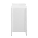 Featured Three-door Storage Cabinet with Metal Handles, Suitable for Corridors, Entrances, Living 08722492