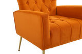 Modern Accent Chair with Ottoman, Comfy Armchair for Living Room, Bedroom, Apartment, Office W136192191
