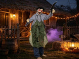Crawling Zombie Halloween Decoration, Voice & Clap Activated Animated Groundbreak Zombie Prop with 77507655