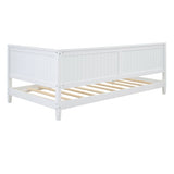 Twin Size Wood Daybed/Sofa Bed, White WF297689AAK