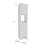 Charlotte Linen Cabinet, 2 Single Door Cabinet, Division, One Shelf B128P148897