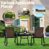 2 PCS Metal Patio Rocking Chair 62017621