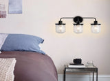 ll Sconces Set of 3 with Clear Glass Shade,Modern ll Sconce,Industrial Indoor ll Light Fixture E26 77804163