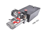 8 Quart Double Acting Hydraulic Power Unit Dump Trailer Hydraulic Pump 12V DC 3200 PSI SAE 6 87233707