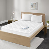 300 Thread Count Cotton Sateen Waterproof Mattress Pad B03595083