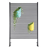 71.26''x46.65'' Outdoor Screens Freestanding,Metal Fence Panels for Outside, Slatted W1422P270178