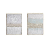 Hand Embellished Glitter 2-piece Canvas Wall Art Set B03598848