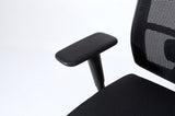 Complus Polyester Seat Pro Ergonomic High Back Office Task Mesh Chair 27"H in Black Color With Arms B091P340129