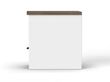 22 inch 1-drawer file, No Assembly Required, Jasmine Whitewash and Barnwood Finish B108131546