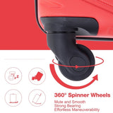 luggage 4-piece ABS lightweight suitcase with rotating wheels, 24 inch and 28 inch with TSA lock, W284P149248