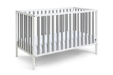 Deux Remi 3-in-1 Convertible Island Crib White/Gray B02263769