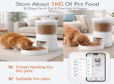 Smart Pet Feeder, 3L Automatic Food Dispenser for Cats, dogsSmall Pets Indoor, Timed and 20642195