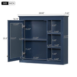 30'' x 28'' Medicine Cabinet, Wall Mounted Bathroom Storage Cabinet, Modern Bathroom Wall Cabinet WF318452AAC