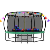 12FT Kids Trampoline with Safety Enclosure Net & Ladder and flag parts ,Outdoor W1163P234179