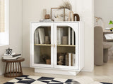 Storage Cabinet with Acrylic Door for Living Room, Dining Room, Study W688127147