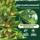 Artificial 5ft Green LED-lit Christmas Tree with 502PE/PVC Mixed Branch Tips,Hinged Premium & 92635026