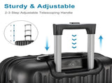 Vertical pattern four-in-one universal wheel with handle trolley case 16in 20in 24in 28in ABS 49806101