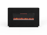 62 inch Fireplace Mantel, Black Finish B108P255366