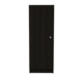 Belleria Single Door Pantry Storage Cabinet with Four Interior Shelves -Black B20091832