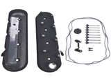 Black Cast Aluminum Tall LS Valve Covers with Coil Mounts For GM LS1 LS2 LS3 80869958