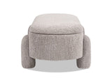 Hugo 49" Oval Fully Upholstered Storage Bench, Boucle B2719P238469