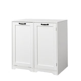 Laundry Cabinet with Doors and shelf, Tilt-Out Laundry Hamper, Freestanding Style, Adjustable Shelf, W331P280824