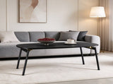 Folding Coffee Table No Assembly Required, 39.4" x 19.7" x 18.3", Melamine 66749266