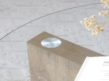 Modern and practical double-layer round table. Glass table top, wood MDF table legs. Suitable for W1117P272166