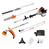 5 in 1 Multi-Functional Trimming Tool, 56CC 2-Cycle Garden Tool System with Gas Pole Saw, Hedge W46561890