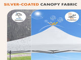 10x10 FT Pop Up Canopy Tent with Slant Legs and Carrying Bag, Easy Setup Outdoor Shelter for 95013248