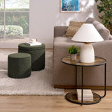 Ottoman, multi-functional combination set table Ottoman, combination of Ottoman and table, with drum W487P243610