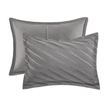 7 PCS Queen Comforter Set Grey B035P319207