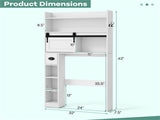 Toilet Storage Cabinet White 14408836