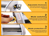 Electric Pasta Maker Noodle Maker Pasta Making Machine Dough Roller Cutter Thickness Adjustable W46564539