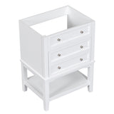 24" Bathroom Vanity Without Sink, Base Only, Solid Wood Frame, Bathroom Storage Cabinet with Drawer WF306247AAK