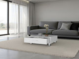 Athens Coffee Table, One Drawer, Four Legs, White B097P474312