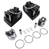 2-Stroke Cylinder Barrel Cylinder Rebuilt Kit Fit for Yamaha RD350 1973-1975 Black 360-11311-00-00, 39348358