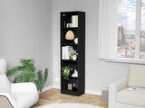Sutton Slim Bookcase with Modern 5-Shelf Design B128P176162