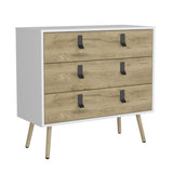 Huna Dresser, Modern 3-Drawer Unit with Handles B200P173204