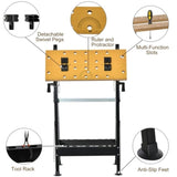 Carpenter workbench with protractor 95574863