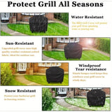 ZNTS Grill Cover for Outdoor BBQ Cover 58*24*46 inch BBQ Covers Waterproof Heavy Duty Gas 40513893